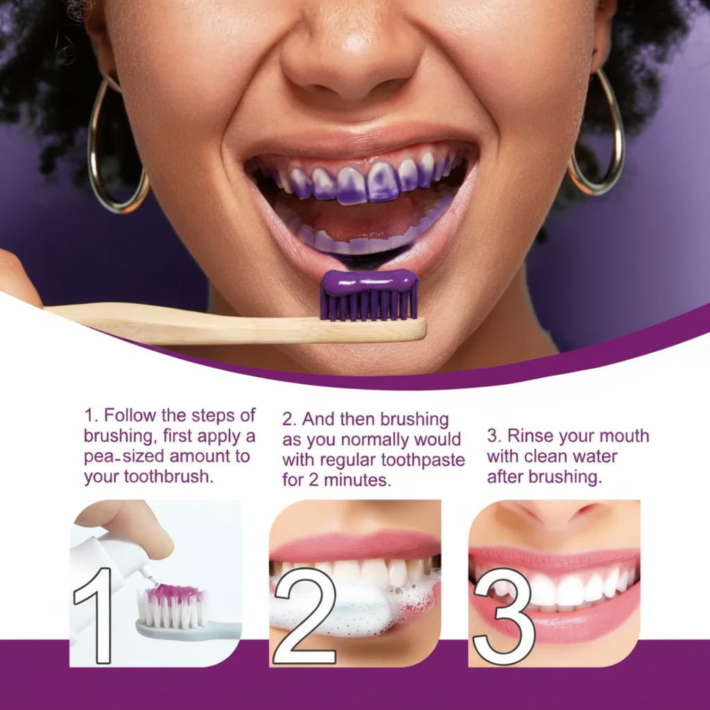 Purple Teeth Whitening Toothpaste