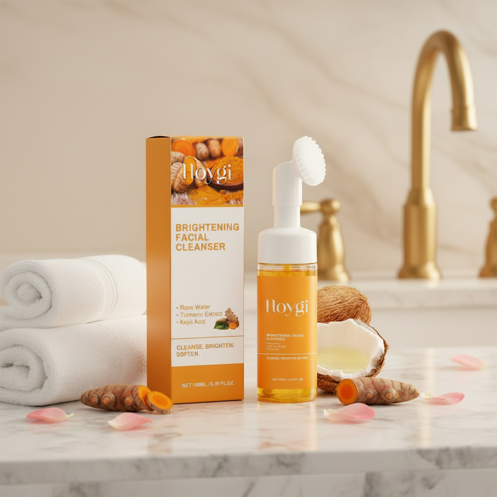 Turmeric Foaming Facial Cleanser + Cleansing Brush