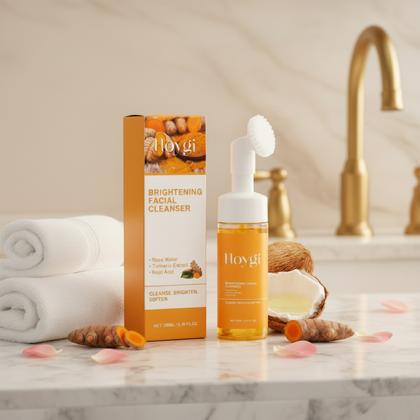 Turmeric Foaming Facial Cleanser + Cleansing Brush